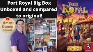 Port Royal Big Box comparison and unboxing board game * AmassGames * 4K Alexander Pfister Pegasus