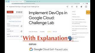 #NEW Implement DevOps in Google Cloud: Challenge Lab || #qwiklabs || #GSP330 || [With Explanation️]