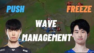 Compare Doinb and Chovy's Wave Management
