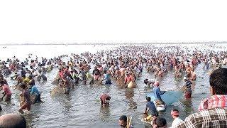 Pabna "Roul" bill 10000 thousand people fishing with polo. See the best fishing scene of your life