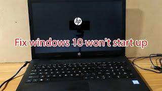 Fix windows 10 startup problems