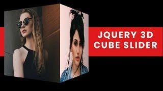 JQuery 3D Cube Slider Tutorial | 3D slider jquery | Jquery Plugin Tutorial