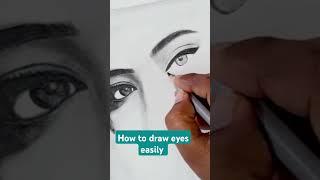 How to draw eyes easily #song #music #bollywoodsongs #hindisong