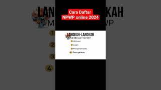 Cara Daftar NPWP Online 2024 #tutorial