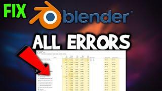 Blender – How to Fix All Errors – Complete Tutorial