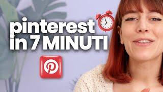 Pinterest in 7 minuti - La mia strategia per crescere con Pinterest
