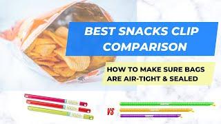 Gripstic Bag Sealer vs Joie Bag Clip - world's best snacks clips comparison & kitchen gadget review