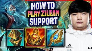 LEARN HOW TO PLAY ZILEAN SUPPORT LIKE A PRO! - DRX Beryl Plays Zilean Support vs Rakan! |
