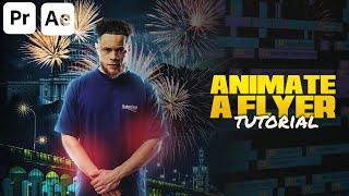ANIMATE Flyer EASY!! | After Effects CC Tutorial (2022)