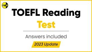 New TOEFL Reading Test with Answers