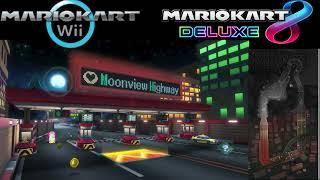 Wii Moonview Highway (City) Mashup EXTENDED Mario Kart 8 Deluxe