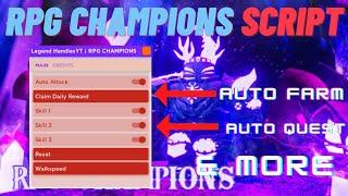 Roblox RPG CHAMPIONS OP Script | Auto Farm | Auto Quest Kill Aura Infinite Coin | *PASTEBIN*