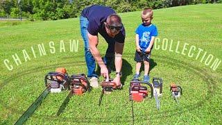 Our Chainsaw Collection. Testing each of them