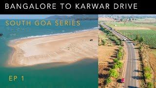 South Goa Series- EP1| Bangalore to Karwar | Stopover at Davangere Cicada Hotel | Tata Nexon | Drone