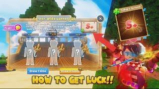 How To Get S+ Luck On Event Fast!! On Skyblock (Blockman Go)