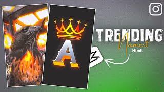 Instagram trending eagle nameart video kaise banaye | Capcut video editing