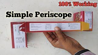 How To Make Simple Periscope From Cardboard and Mirrors | School Project | Periscope | DIY