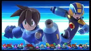 Super Smash Bros Ultimate Amiibo Fights Request #366 4 Team Battle at Green Hill Zone