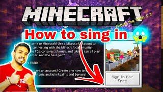 How to sign in Minecraft