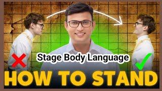 How To Stand In Professional Way (Stage Body Language) @ali_talkz