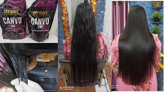 CANVO straightening cream দিয়ে রিবন্ডিং করার নিয়ম। permanent hair straightening|