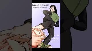 Hinata foot dominate Sakura from Naruto #feet #foot #hinata #sakura #naruto #boruto #toes