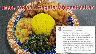 99,99% costumer Cafe-ku "Bule" Best Seller menu Nasi campur Vegan & Vegetarian