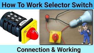 How Work Selector Switch In Hindi | Practical Working Selector Switch | Auto Manual Selector Switch