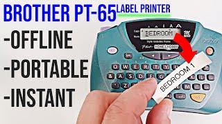 Brother PT-65 Label Maker Review & Test: Is It Worth Your Money $?  #labelprinter #officetech