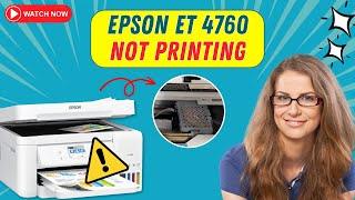 Fix Epson ET 4760 Not Printing Issue | Printer Tales