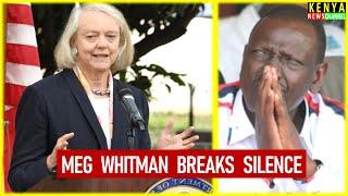 US Ambassador Meg Whitman finally speaks on Kenya Protests - Listen what she told Gen Z & Ruto today