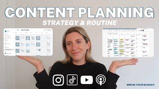 HOW I PLAN MY CONTENT: Organization, strategy, planning across multiple platforms (IG, TT, Podcast)