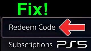 PS5 How to FIX Redeem Codes Not Working!