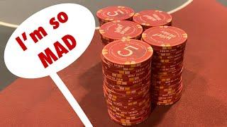 Sick DOWNSWING Put Me ON TILT! ($60/hr at $1/$3 Challenge #5)