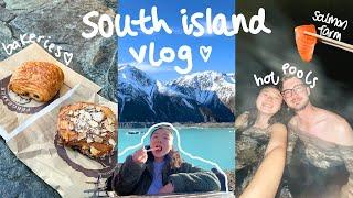 NZ Vlog | ️ spending semester break in south island, salmon farm and mount cook hikes