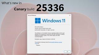 Widgets icon experiment - Windows 11 Canary build 25336 and what's new