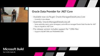 Introducing the Oracle Data Provider for .NET Core : Build 2018