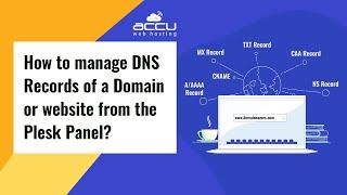 How to manage DNS Zone from Plesk Panel?