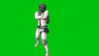 Pubg' player beautifull funny dance, Green screen 3d animation easy 2 use chroma key...