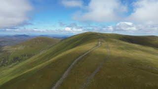 Hiking up the Ben Wyvis footpath