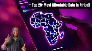 Top 20 African Countries with the Cheapest Mobile Data in 2025!!