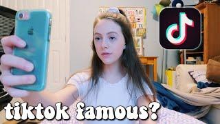 trying to become tiktok famous in a week