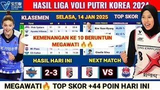 KLASEMEN & TOP SKOR TERBARU Liga Voli Putri Korea Hari Ini- 14 Jan 2025 - IBK Altos vs Red Sparks