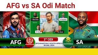 AFG vs SA Dream11 Prediction|AFG vs SA Dream11 Team|Afghanistan vs South Africa Dream11 1st OdiMatch