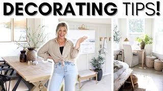 HOME DECORATING TIPS || STYLING IDEAS || MY GO-TO DECORATING TIPS FOR A HIGH-END SPACE