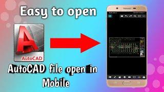 AutoCAD open in Mobile||.dwg file open in mobile||#autocad||.dwg|| mobile me open kre AutoCAD file||