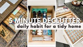 A TIDIER HOME IN JUST 5 MINUTES A DAY | How To Use The Organized-ish 5 Minute Declutter Method