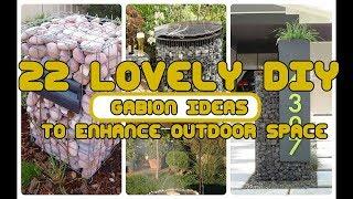 22 Lovely DIY Gabion Ideas To Enhance Outdoor Space