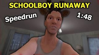 SchoolBoy Runaway SPEEDRUN - (1:48) - Glitchless - Ending 2/8 - Easy