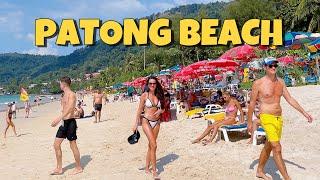 【 4K】Phuket 2022 Patong beach walk - Thailand